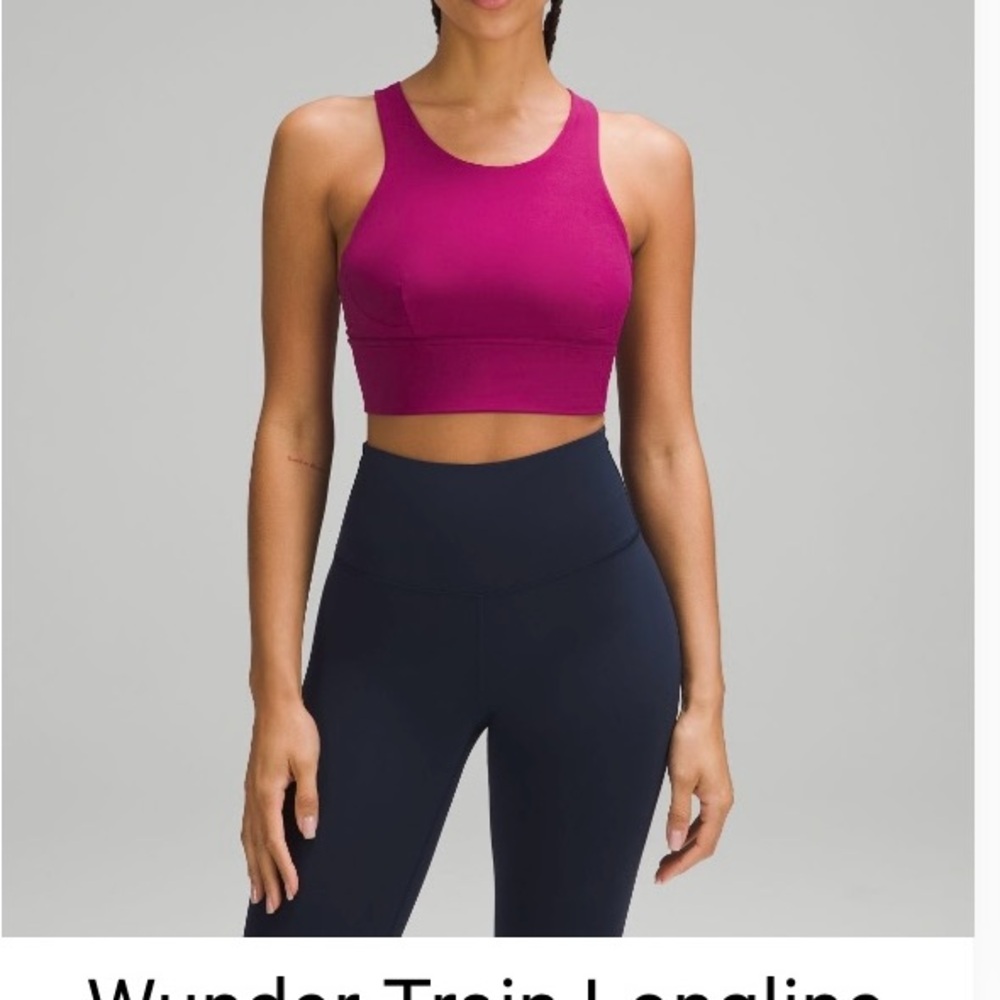 Lululemon Wunder Train Longline Bra- Medium Support- C/D Cup- Size 8